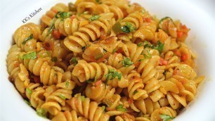 'Indian Style Pasta Recipe | Spicy Masala Pasta | Quick & Easy Masala Pasta |Veg Pasta Recipe'