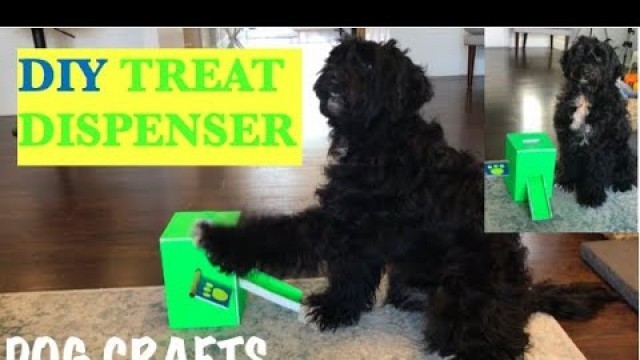 'Keep your dog busy with this how to make a treat dispenser - DIY DOG - Easy dog crafts and hacks.'