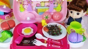 'Baby doll food car and kitchen cooking toys play - 토이몽'