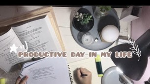 'productive day in my life vlog 