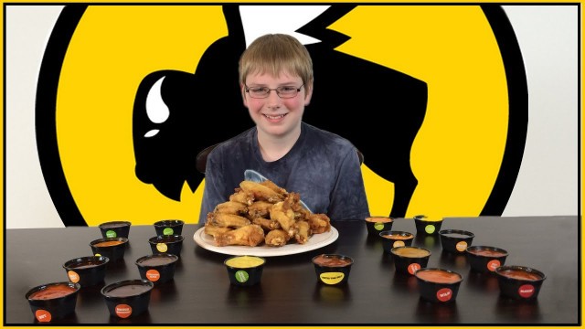 '12-yr-old eats 18 hot sauces from Buffalo Wild Wings : Crude Brothers'