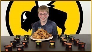 '12-yr-old eats 18 hot sauces from Buffalo Wild Wings : Crude Brothers'