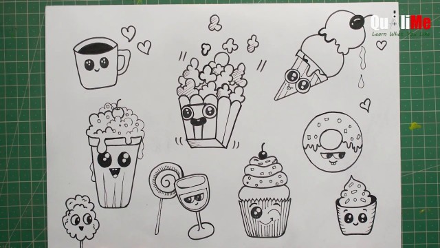 'How To Draw Super Cute Food Doodles'