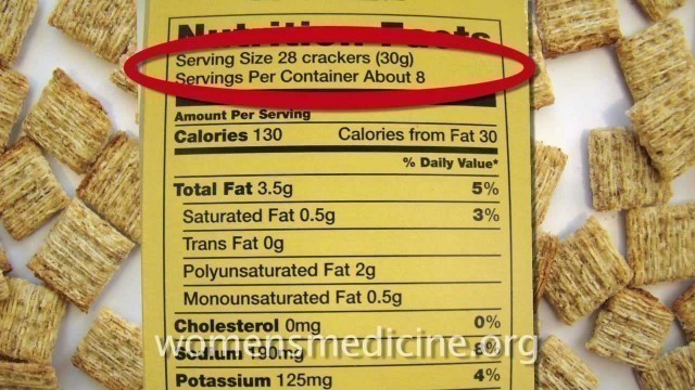 'Nutrition Labels 101: What is a serving size and how do I calculate calories?'