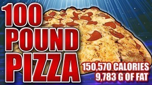 '100-Pound Pizza - Epic Meal Time'