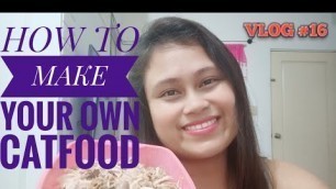 'HOW TO MAKE YOUR OWN CAT FOOD | CAT VLOG PHILIPPINES | juliesvlogs ❤️'