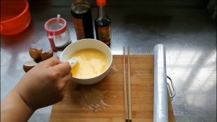 'Steamed Egg-004 鸡蛋羹 Chinese Food Making-004 Baby food'