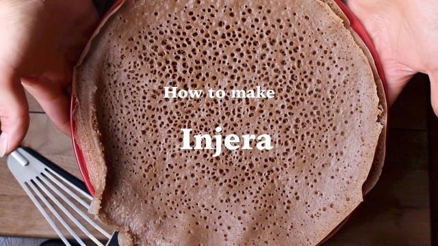 'How to Make Ethiopian Injera- Ferment Teff Flour'