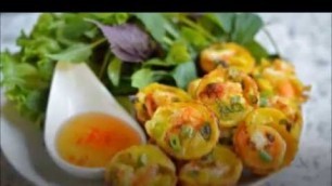 'Vietnamese Savory Shrimp and Coconut Mini Pancakes - Banh Khot'