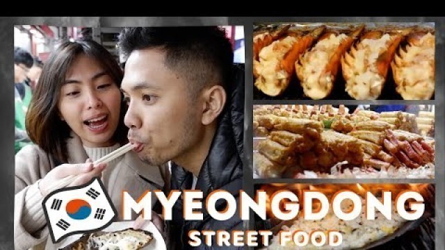 'KOREAN Street Food ₩100,000 CHALLENGE in MYEONGDONG (Fall) | EmnaceTV'