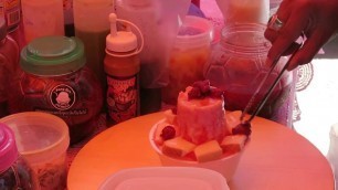 'Shaved Ice Dessert Thai Style - Thailand Street Food'