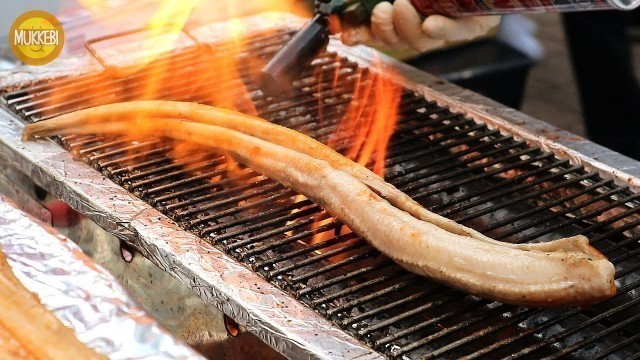 'Myeong-dong, Seoul │ Grilled Eel │ 명동 장어 구이 │ Korean Street Food'