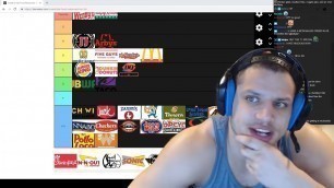 'Tyler1 Creates His Fast Food Tier List'