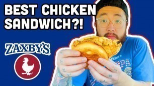 'Zaxby\'s SPICY ZAX SAUCE on NEW SIGNATURE CHICKEN SANDWICH | Fast Food Review'