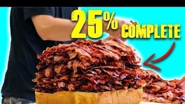 '1000 BACON STRIP Sandwich - Epic Meal Time'