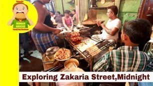 'Zakaria Street Kolkata|The best place for Indian Street food|Kolkata Food|HD 1080p'