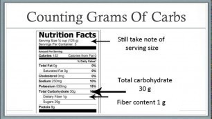 'Diabetic Carb Counting Tutorial'