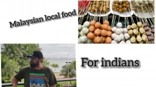 'indian traveller in local Malaysian market | local Malaysian food | cheap food'