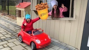 'Deema Pretend Play Fried Chicken Drive Thru with Food Toys for Kids'