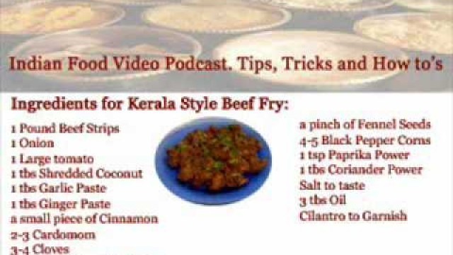 'Indian Food,Cookery Video. Kerala Beef Recipes. South Indian Food'