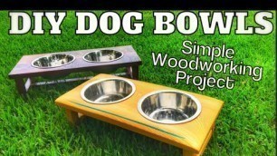 'How To Make A Wooden Dog Food Feeder | Easy Woodworking Project'