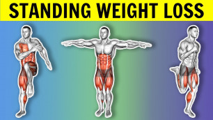 'Best HIIT Standing Exercises to Lose Weight [Quick All Standing Fat Burning Cardio Workout]'