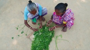 'Tribe grandmothers cooking Moringa for boost their immunity power | Tribal village recipes'