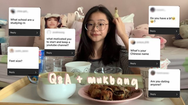 'Q&A + mukbang | korean food | 