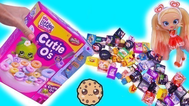 'Giant Cereal Box Real Littles Mini Foods Shopkins Haul Video'