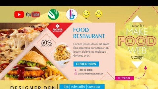 'Food web banner design  | CorelDraw Designs | Designer Den'