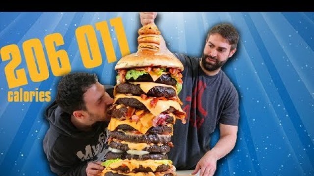 '200k Custom Burger Tower - Epic Meal Time'