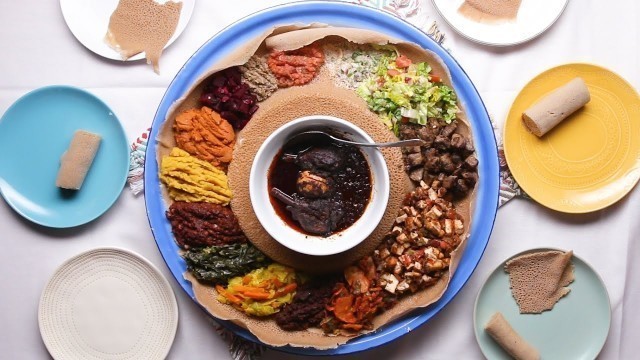 'Siga Tibs And Ethiopian Salad With Genet • Tasty'