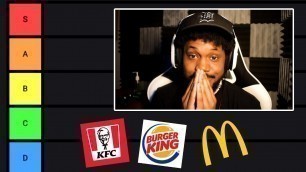 'The ULTIMATE FAST FOOD Tier List (most correct on youtube)'