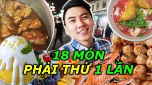 '18 món ăn Thái Lan phải thử. Ẩm thực đường phố Thế Giới |THAILAND Street Food'