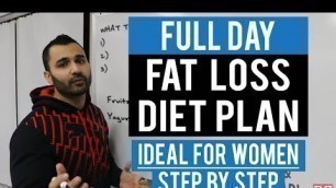 'Full Day FAT / WEIGHT LOSS DIET PLAN for WOMEN! (Hindi / Punjabi)'