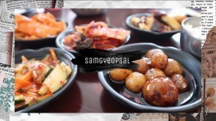 'Unlimited Korean BBQ Samgyeopsal Mukbang / Korean Food / Fish Cake'