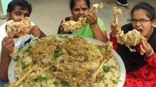 'White MUTTON GHEE Biryani Cooking in My Village |  MUTTON LEG GHEE BIRYANI'