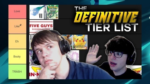 'The Definitive Tier List Video: Only Correct Opinions 