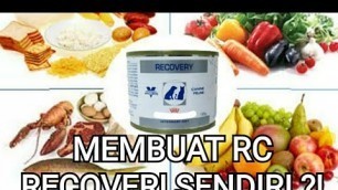 'MEMBUAT RC RECOVERI SENDIRI, MAKANAN UNTUK KUCING YG SEDANG SAKIT?!'