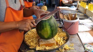 '태국 과일 자르기 달인 / Amazing Fruit Cutting Skills - Thai Street Food'