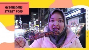 'MYEONGDONG STREET FOOD HAUL!! 