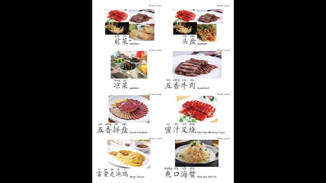 '02Learning Chinese -中国菜Chinese Cuisine Vocabulary Mandarin'