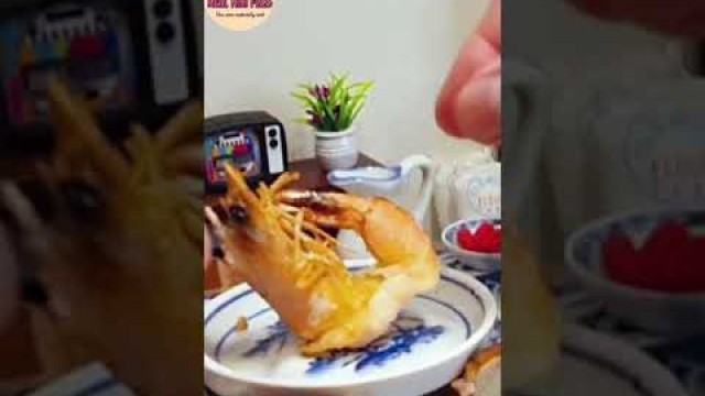 'Spicy Hot Chilli Prawn Recipe - Miniature Cooking | Mini Food | ASMR'