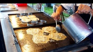 'Amazing skill of MURTABAK BULAT IPOH - Malaysian Street Food'