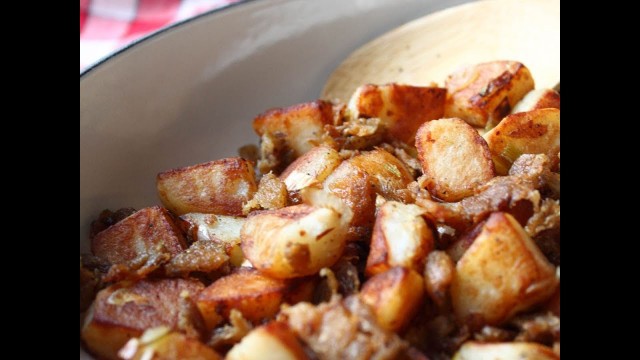 'Duck Fat Potato Homefries - Green Garlic Duck Fat Home Fries Recipe'