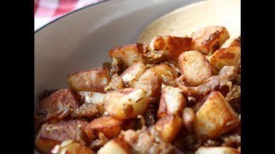 'Duck Fat Potato Homefries - Green Garlic Duck Fat Home Fries Recipe'