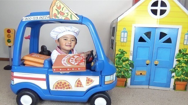 'Pretend Play Pizza Delivery &  Cooking Food Kitchen Toy Set'