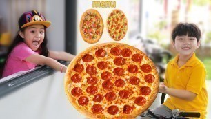 'Annie Pretend Play REAL Pizza Drive Thru Restaurant Food Toys'