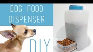 'DIY Easy Puppy/Dog/Kitten/Cat Food Dispenser Using Plastic Containers'