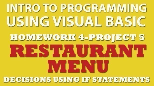 '4-pp5 Visual Basic: Restaurant Menu (IF statements)'